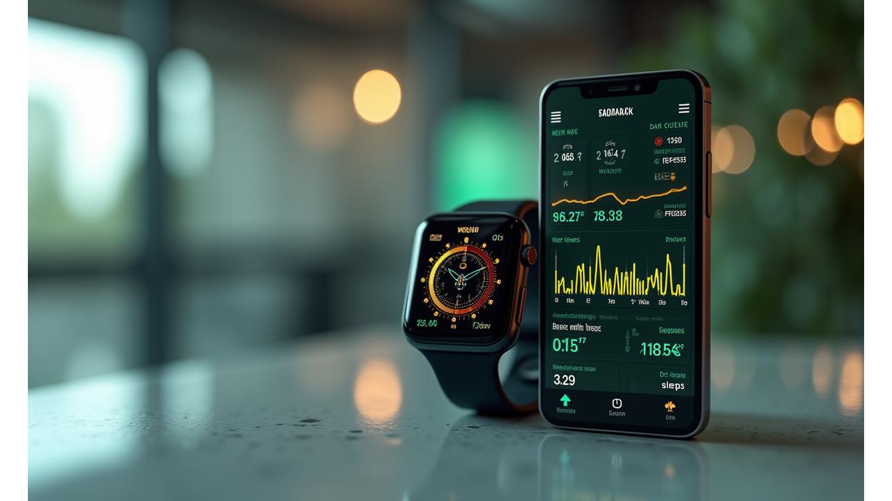 Smart hodinky a aplikácia Života Spark zobrazujúca dáta z cvičenia