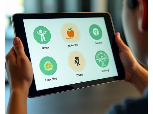 Digitálne rozhranie Života Spark s ikonami fitness a výživy