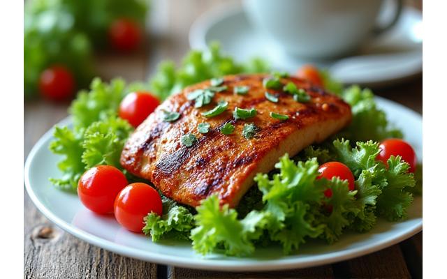 Používateľský recept na šalát s grilovaným kuracím mäsom